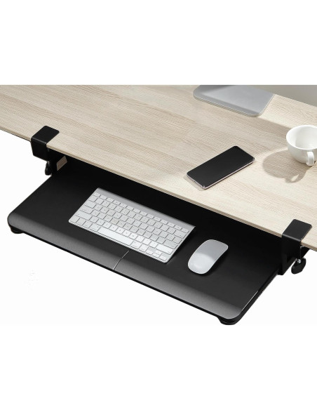 Bandeja de Teclado Deslizante DQCGLY 76x30cm Negro Bandeja de Teclado Deslizante DQCGLY 76x30cm Negro