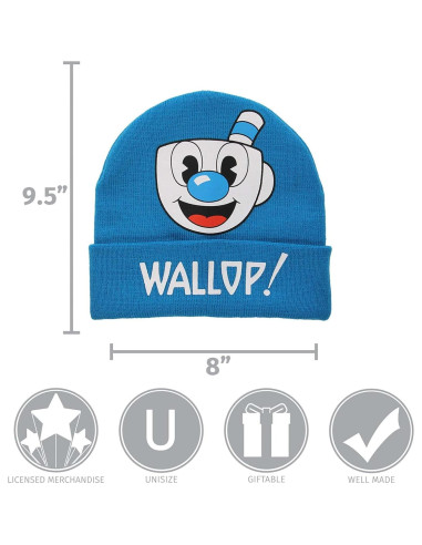 Sombrero de Invierno Elope Cuphead Mugman - Puño Doblado