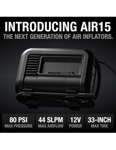 Compresor de Aire Portátil NOCO AIR15 - Inflador 80 PSI 15A 2
