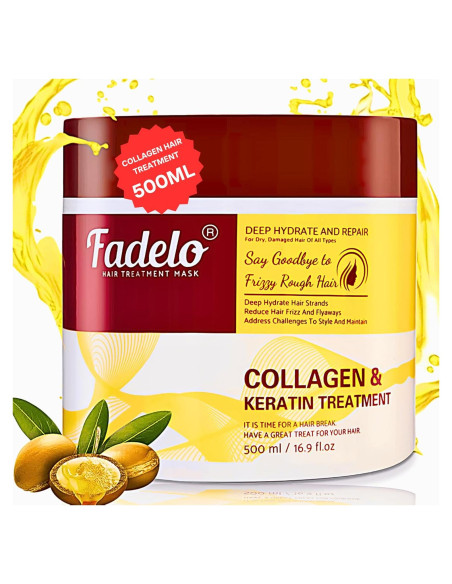 Mascarilla de Colágeno y Queratina Fadelo 500 ml Hidratante Mascarilla de Colágeno y Queratina Fadelo 500 ml Hidratante