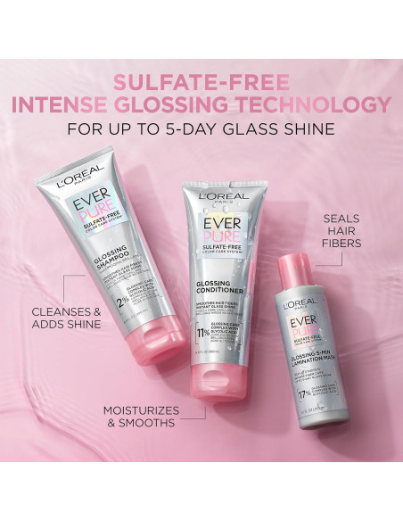 Champú sin sulfatos L'Oreal Paris EverPure Glossing 200 ml Champú sin sulfatos L'Oreal Paris EverPure Glossing 200 ml