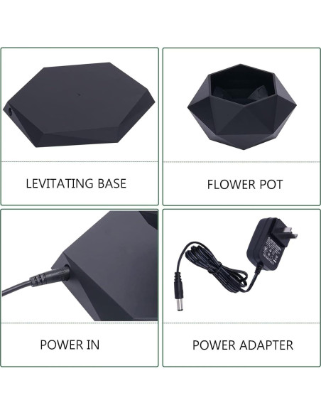 Maceta Flotante Magnética Ronsoile para Bonsai - Negro Maceta Flotante Magnética Ronsoile para Bonsai - Negro