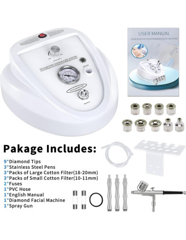 Máquina de Microdermoabrasión mcwdoit 2 en 1 Facial 3,18 kg