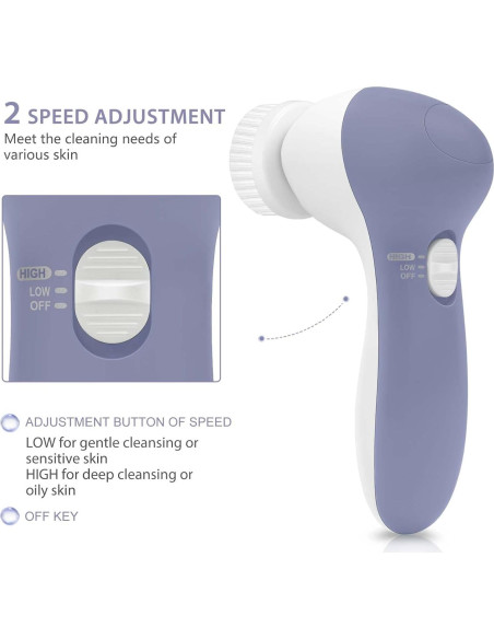 Cepillo Facial Eléctrico CLSEVXY 6 en 1 con 6 Cabezas Cepillo Facial Eléctrico CLSEVXY 6 en 1 con 6 Cabezas
