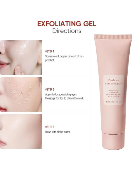 Gel Exfoliante Purificante MrCuvaryas 30ml Para Todo Tipo De Piel Gel Exfoliante Purificante MrCuvaryas 30ml Para Todo Tipo De Piel