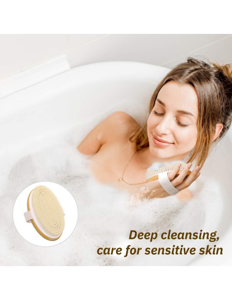 Cepillo Corporal Metene con Cerdas Naturales - 2 Piezas Cepillo Corporal Metene con Cerdas Naturales - 2 Piezas