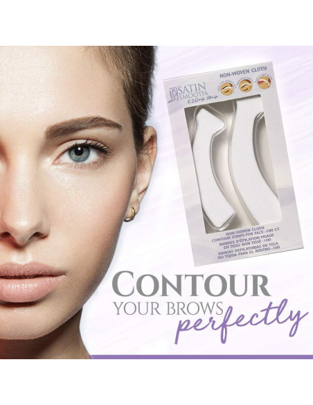 Tiras de Cera Facial Satin Smooth EZ Grip 200 Unidades Tiras de Cera Facial Satin Smooth EZ Grip 200 Unidades
