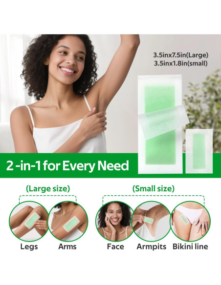 Cintas de Cera Depilación Waxfans Verde 60 Piezas Hipoalergénicas Cintas de Cera Depilación Waxfans Verde 60 Piezas Hipoalergénicas