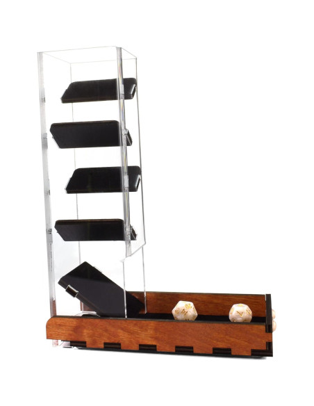 Torre de Dados C4Labs con Bandeja de Caoba - Sonido Suave Torre de Dados C4Labs con Bandeja de Caoba - Sonido Suave