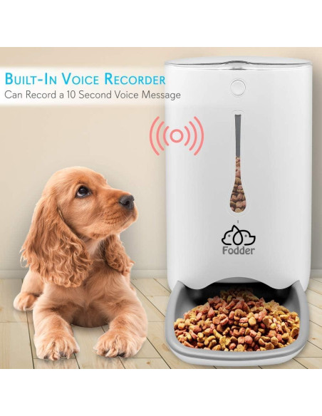 Comedero Automático SereneLife SLAPF30 con Grabación de Voz Comedero Automático SereneLife SLAPF30 con Grabación de Voz