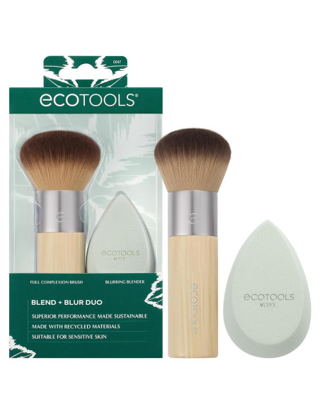 Set de Pincel y Esponja EcoTools Mezcla y Difuminar Set de Pincel y Esponja EcoTools Mezcla y Difuminar