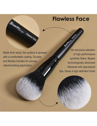 Pincel de Maquillaje Doble Punta Bueart Design 2 Pcs