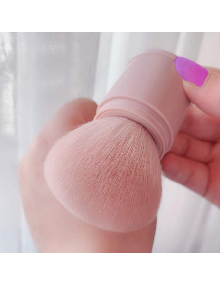 Brocha Kabuki Profesional RN BEAUTY Rosa - Maquillaje Portátil Brocha Kabuki Profesional RN BEAUTY Rosa - Maquillaje Portátil