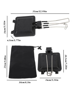 Hacedor de Sandwiches Plegable Mumusuki Antiadherente 20cm 2