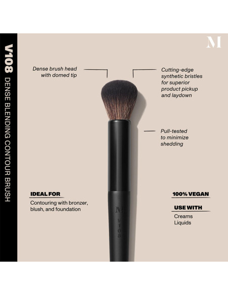 Brocha de Contorno Morphe V108 - Cerdas Sintéticas Veganas Brocha de Contorno Morphe V108 - Cerdas Sintéticas Veganas