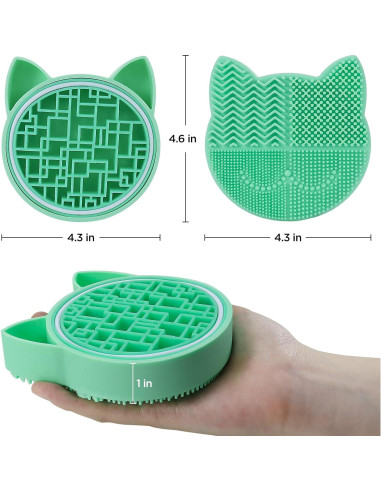 Alfombrilla Limpiadora de Brochas Mygeromon Verde 2 en 1