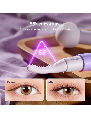 Rizadora de Pestañas Eléctrica TOUCHBeauty Recargable Violeta