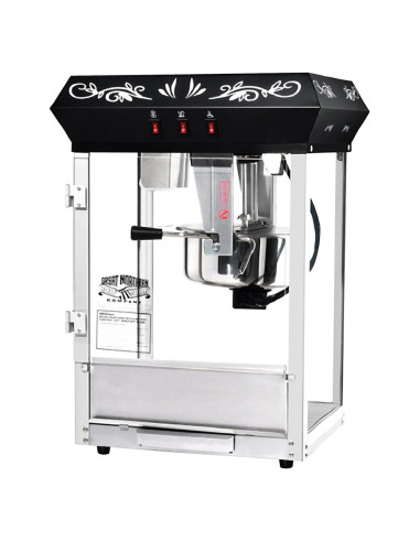 Máquina de Palomitas 8 oz Gran Northern Negra Estilo Cine