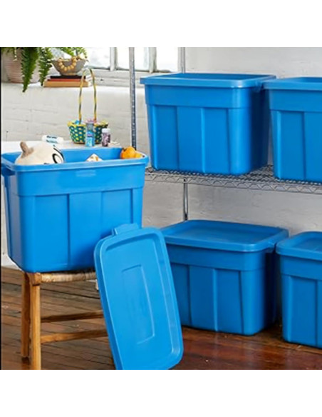 Contenedores de Almacenamiento Rubbermaid Roughneck 18 Gal - 6 Pack Contenedores de Almacenamiento Rubbermaid Roughneck 18 Gal - 6 Pack