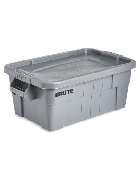 Contenedor de Almacenamiento Rubbermaid BRUTE 53L Gris Contenedor de Almacenamiento Rubbermaid BRUTE 53L Gris