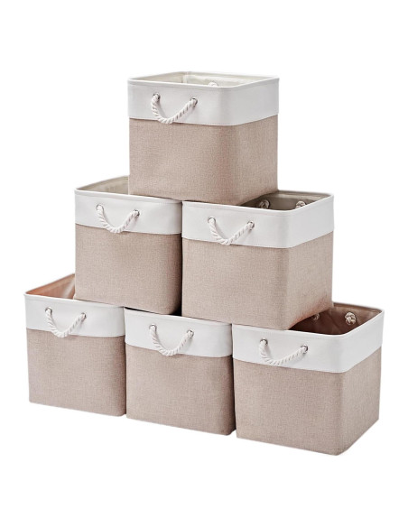 Cajas de Almacenamiento Plegables MidmmVick 30x30 cm - 6 Unidades Cajas de Almacenamiento Plegables MidmmVick 30x30 cm - 6 Unidades