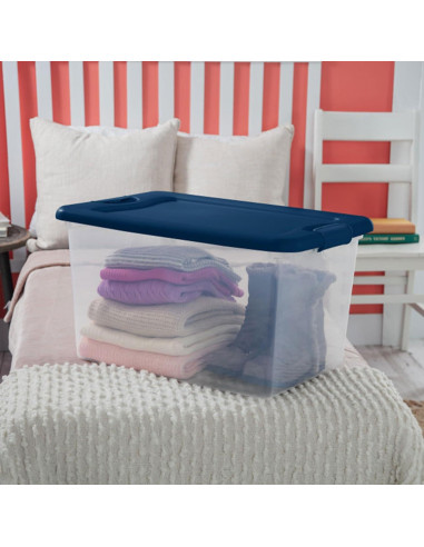 Contenedor de Almacenamiento Sterilite 6 Pack 64 Cuartos Azul