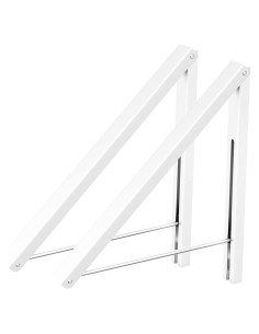 Perchero de Pared Plegable Anjuer Blanco Aluminio 60 lbs