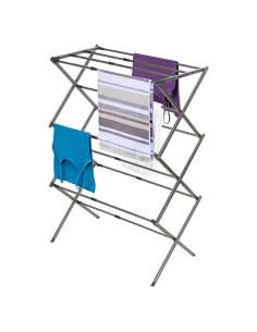 Estante de Secado Plegable Black+Decker 3 Niveles Metal Plata