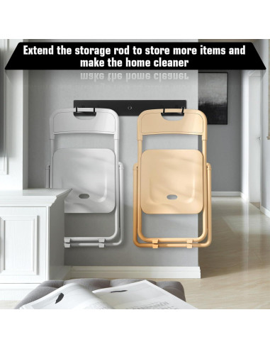 Estante Colgante de Almacenamiento Mekueeex para Sillas Plegables