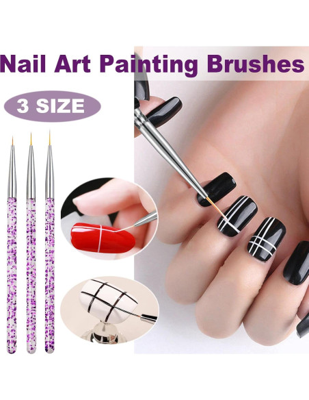 Sellador de Uñas KAYZON con Pinceles para Manicura Francesa Sellador de Uñas KAYZON con Pinceles para Manicura Francesa