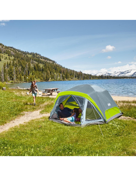 Carpa Coleman Skydome Impermeable para 4 Personas con Porche Carpa Coleman Skydome Impermeable para 4 Personas con Porche