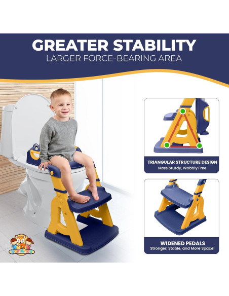 Asiento de Entrenamiento para Baño Bambinao 2 en 1 Azul Amarillo Asiento de Entrenamiento para Baño Bambinao 2 en 1 Azul Amarillo