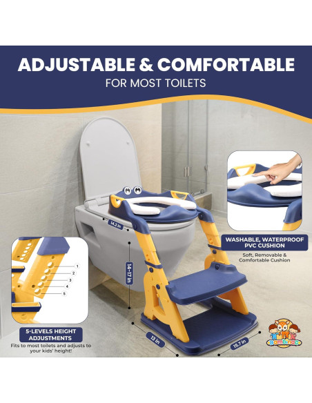 Asiento de Entrenamiento para Baño Bambinao 2 en 1 Azul Amarillo Asiento de Entrenamiento para Baño Bambinao 2 en 1 Azul Amarillo