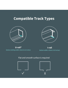 Motor de Cortina Inteligente Aqara E1 Riel 240V 11.97kg 2