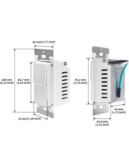 Interruptor de Luz Inteligente Aqara H2 2 Canales Neutro