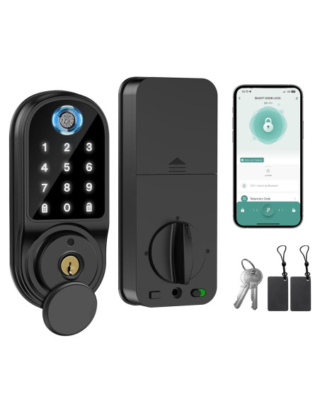 Cerradura Electrónica Biométrica AiLuce con Pantalla Táctil Cerradura Electrónica Biométrica AiLuce con Pantalla Táctil