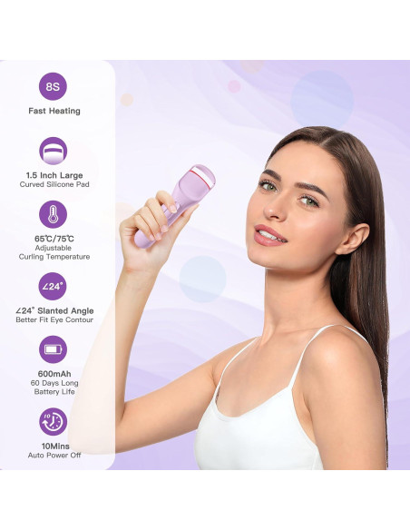 Rizador de Pestañas Calentado HEBECA EC4001 Violeta Rizador de Pestañas Calentado HEBECA EC4001 Violeta