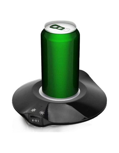 Enfriador y Calentador de Bebidas Yoidesu USB 2 en 1 Negro