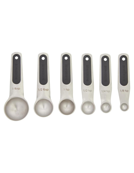 Set de 6 Cucharas Medidoras Magnéticas Farberware Acero Inox Set de 6 Cucharas Medidoras Magnéticas Farberware Acero Inox