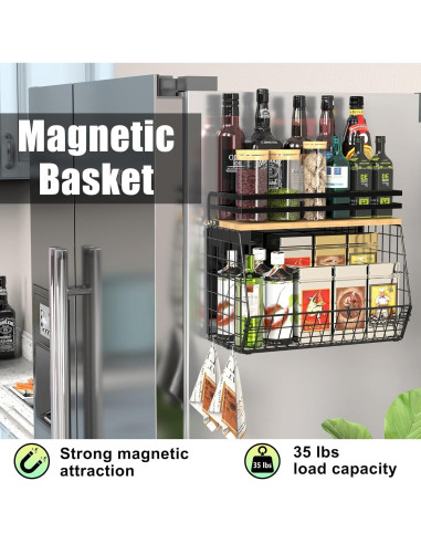 Estante Magnético UVIAHOMI 35 kg para Refrigerador y Cocina