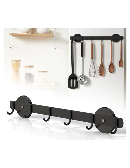 Soporte Magnético Laowu 6 Ganchos Acero Inoxidable 43,5 cm Soporte Magnético Laowu 6 Ganchos Acero Inoxidable 43,5 cm