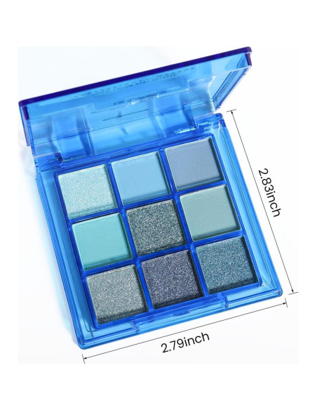 Paleta de Sombra de Ojos CAKAILA 9 Colores Alta Pigmentación Paleta de Sombra de Ojos CAKAILA 9 Colores Alta Pigmentación