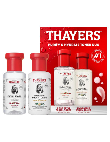 Kit de Cuidado de la Piel Thayers - Tónicos Rosa y Lechoso