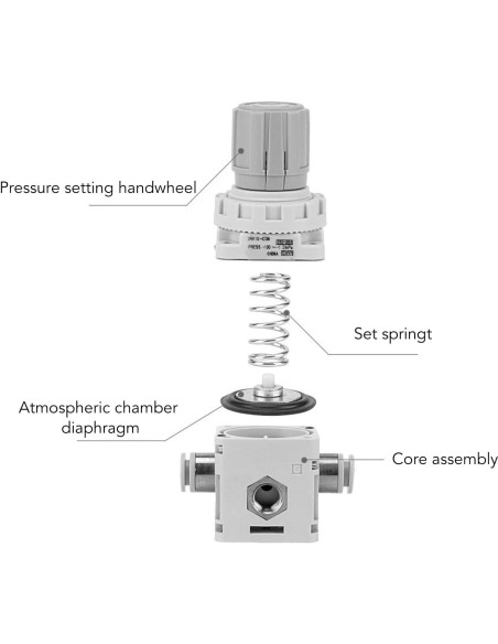 Regulador de Presión de Aire WALFRONT -100 a -1.3 kPa Regulador de Presión de Aire WALFRONT -100 a -1.3 kPa