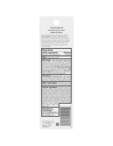 Bálsamo Labial Tinte Neutrogena SPF 20 Ciruela 15,87 g
