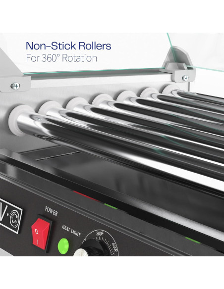 Parrilla Eléctrica VIVO 7 Rodillos Acero Inoxidable 900W Parrilla Eléctrica VIVO 7 Rodillos Acero Inoxidable 900W