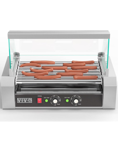 Parrilla Eléctrica VIVO 7 Rodillos Acero Inoxidable 900W Parrilla Eléctrica VIVO 7 Rodillos Acero Inoxidable 900W