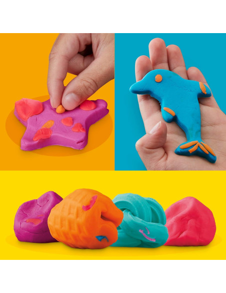 Juego de Play-Doh Fun Tub Hasbro 19 Accesorios y 5 Colores Juego de Play-Doh Fun Tub Hasbro 19 Accesorios y 5 Colores