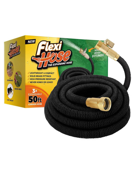 Manguera de Jardín Expandible Flexi Hose 15m Conectores Latón Manguera de Jardín Expandible Flexi Hose 15m Conectores Latón
