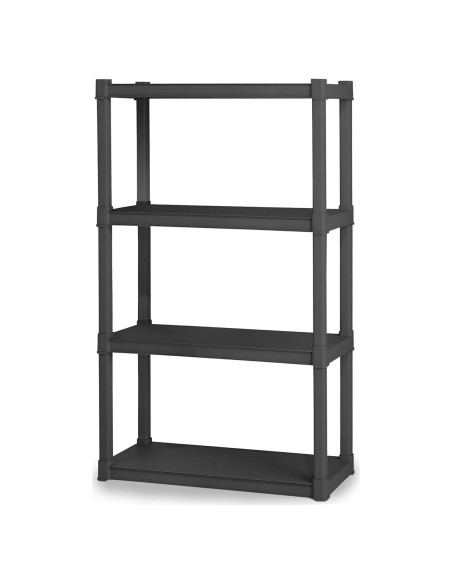 Estante de Plástico Sterilite 4 Estantes Alta Resistencia Estante de Plástico Sterilite 4 Estantes Alta Resistencia